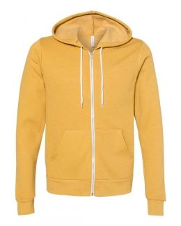 BELLA + CANVAS-Unisex Sponge Fleece Full-Zip Hoodie-3739